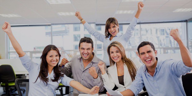 business team success successful business team with