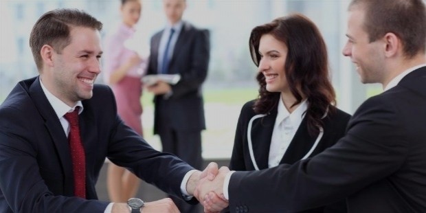 businessmen shaking hands