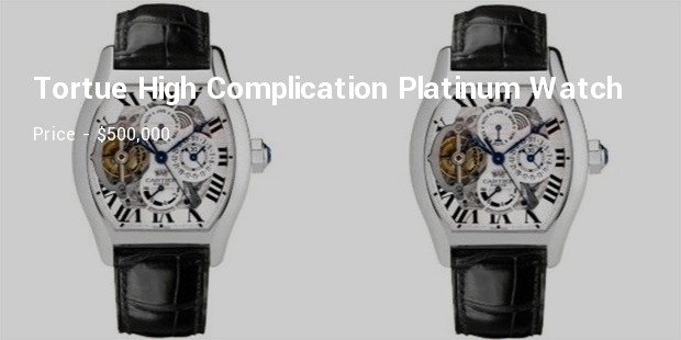 cartier extra large tortue high complication platinum watch