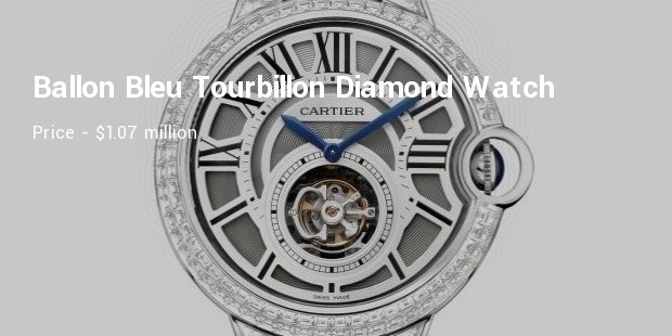 cartierextra large ballon bleu tourbillon diamond watch