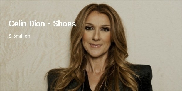 celin dion  shoes