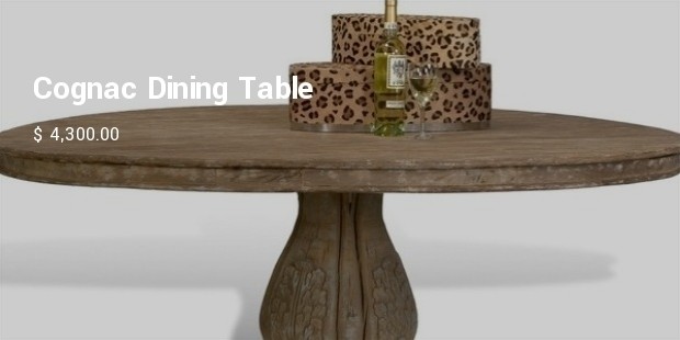 cognac dining table by bseid