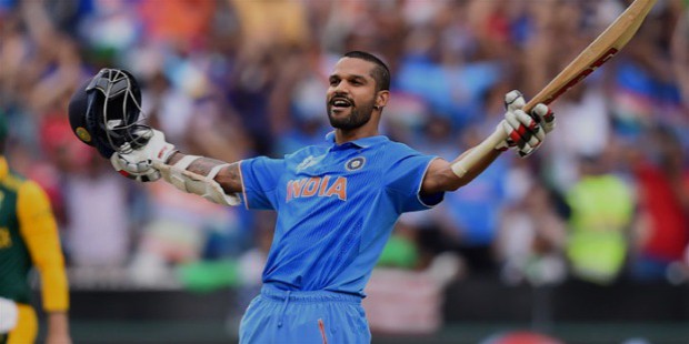 dhawan hit a fabulous 137 runs against south africa