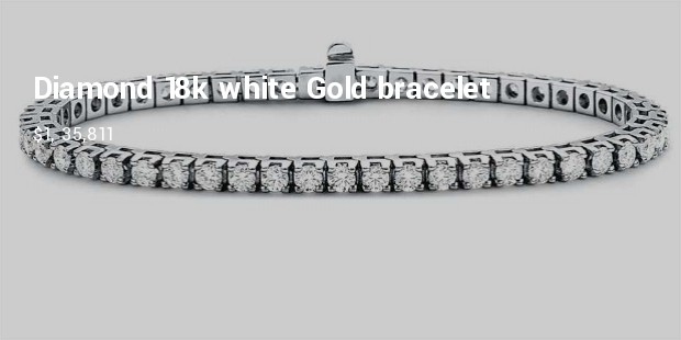 diamond 18k white gold bracelet