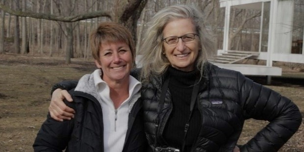 director whitney french posed with annie leibovitz