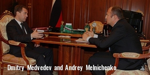 dmitry medvedev and andrey melnichenko