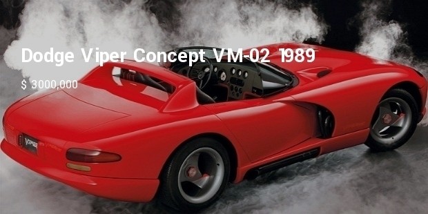 dodge viper concept vm 02 1989