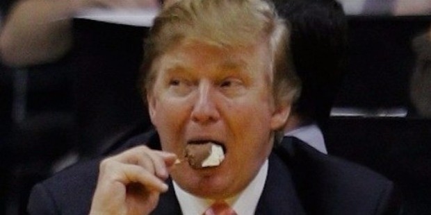 donald trump eating