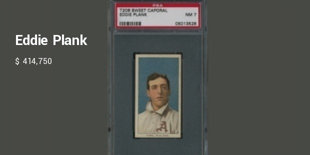 eddie plank baseball card