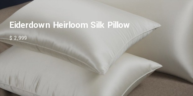 eiderdown heirloom silk pillow