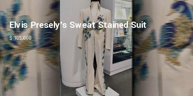 elvis preselys sweat stained suit