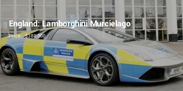 england lamborghini murceilago police car