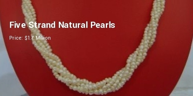 five strand natural pearls