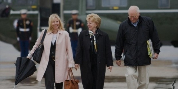 former vice president dick cheney, daughter liz, and wife lynne