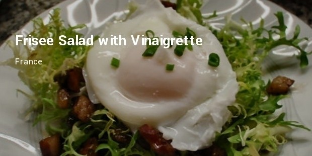 frisee salad with vinaigrette
