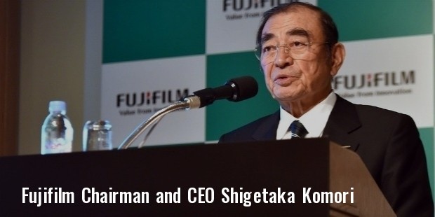 fujifilm chairman and ceo shigetaka komori