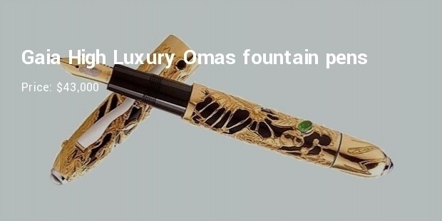 gaia high luxury omas fountain pens