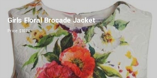 girls floral brocade jacket from dolce gabbana