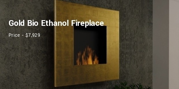 gold bioethanol fireplace