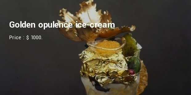 golden opulence sundae