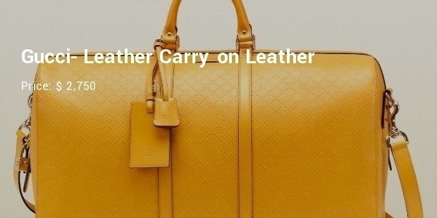 gucci  leather carry on leather