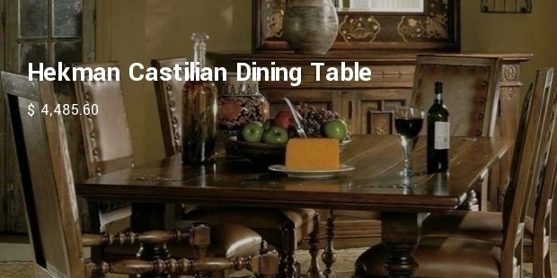 hekman castilian dining table