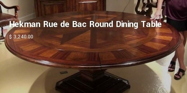 hekman rue de bac round dining table