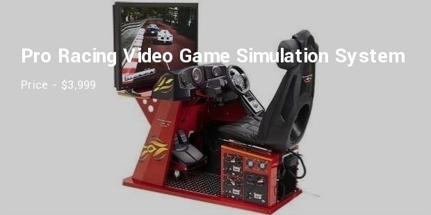 home pro racing video game simulation system