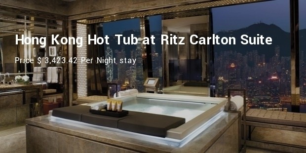 hong kong hot tub at ritz carlton suite