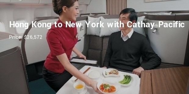 hong kong to new york with cathay pacific