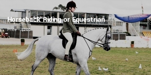 horseback riding or equestrian