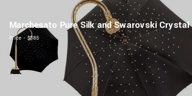 il marchesato pure silk and swarovski crystal umbrella