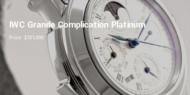 iwc grande complication  platinum 1