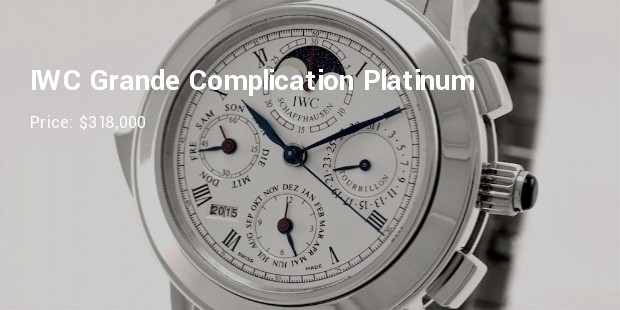 iwc grande complication  platinum 