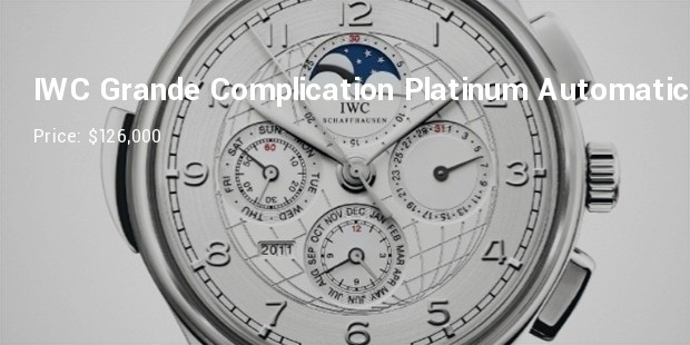 iwc grande complication  platinum automatic 