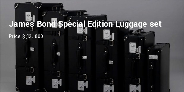 james bond special edition luggage set