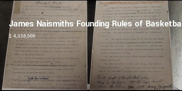 james naismiths founding rules of basketball   1891   