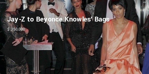 jay z to beyonce knowles bag