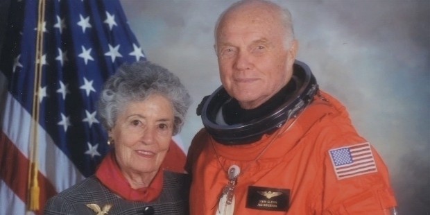 john glenn and his wife anna