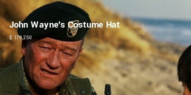 john waynes costume hat from the green berets