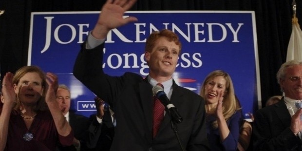 joseph kennedy iii waved during his rally at the newton marriott