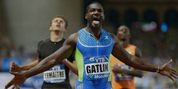 justin gatlin record