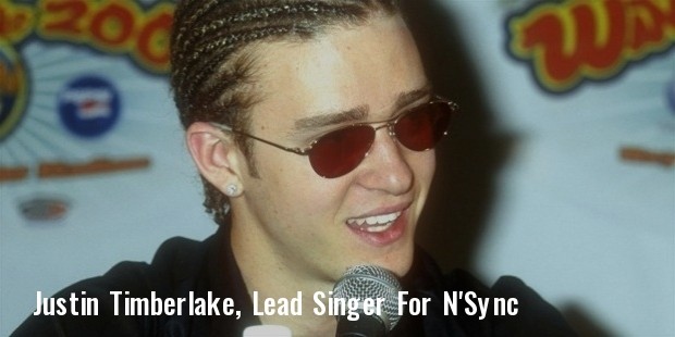 justin timberlake, lead singer for n sync