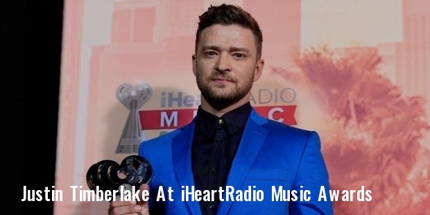 justin timberlake at the 2015 iheartradio music awards