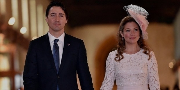 justin trudeau and his wife sophie gregoire