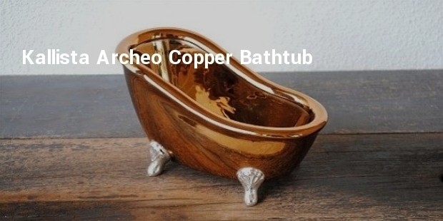 kallista archeo copper bathtub