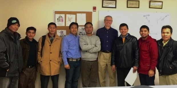 karl with burmese students1 e1450722624520