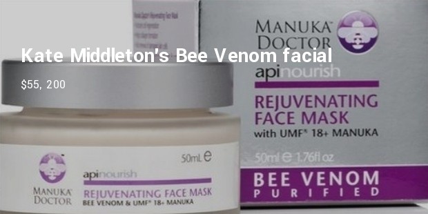 kate middletons bee venom facial