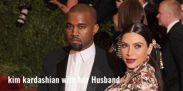 kim kardashian with her husband