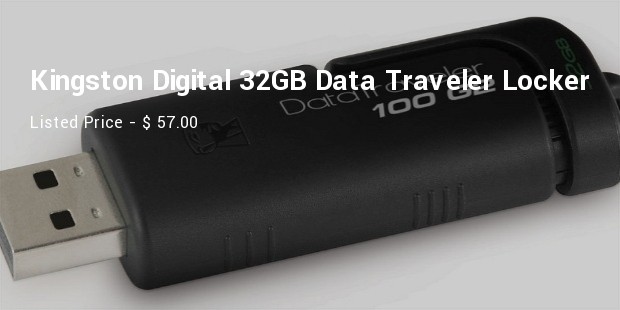 kingston digital 32gb data traveler locker g3